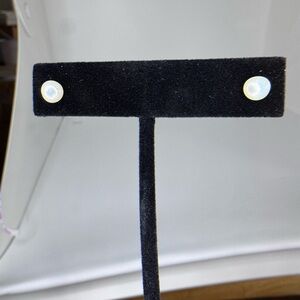 White Pearl Earrings